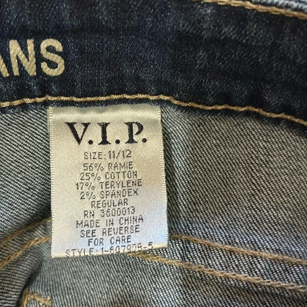 2/$30 VIP Distressed Rip 5 Pocket Jeans Size 11/12